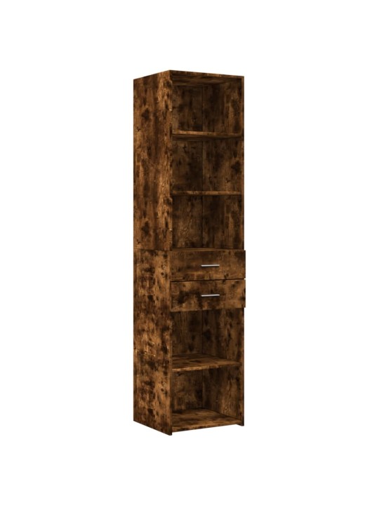 Skříň highboard kouřový dub 45 x 42,5 x 185 cm kompozitní dřevo