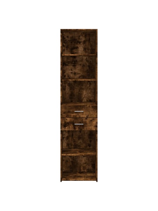 Skříň highboard kouřový dub 45 x 42,5 x 185 cm kompozitní dřevo
