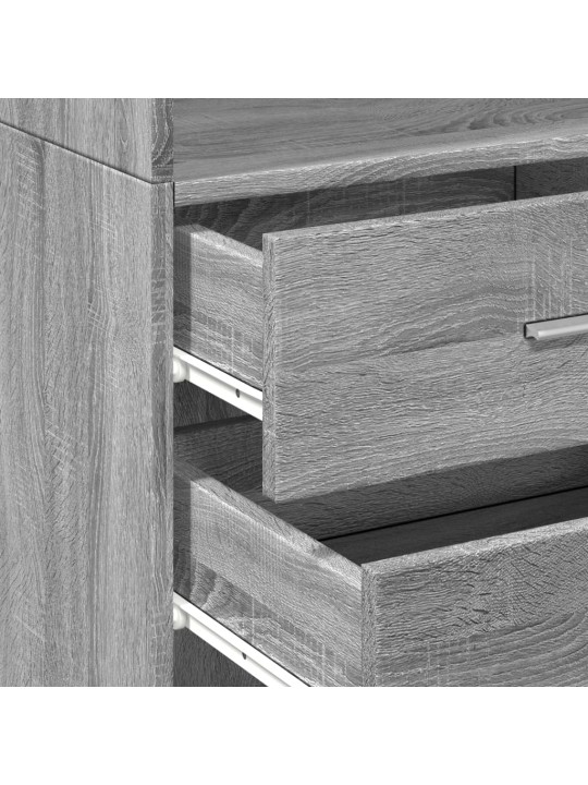 Skříň highboard šedá sonoma 45 x 42,5 x 185 cm kompozitní dřevo