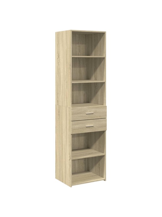 Skříň highboard dub sonoma 50 x 42,5 x 185 cm kompozitní dřevo