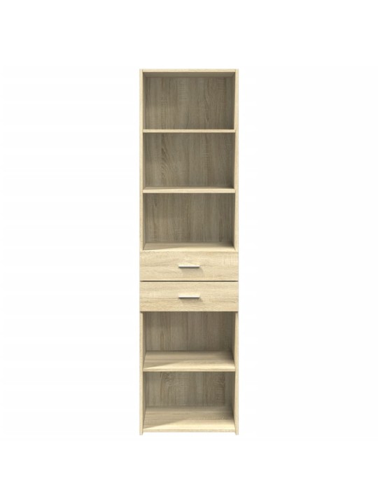 Skříň highboard dub sonoma 50 x 42,5 x 185 cm kompozitní dřevo