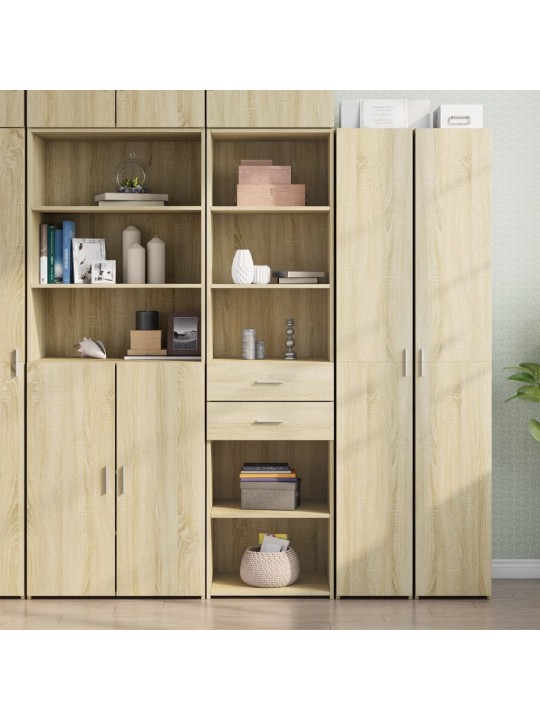 Skříň highboard dub sonoma 50 x 42,5 x 185 cm kompozitní dřevo
