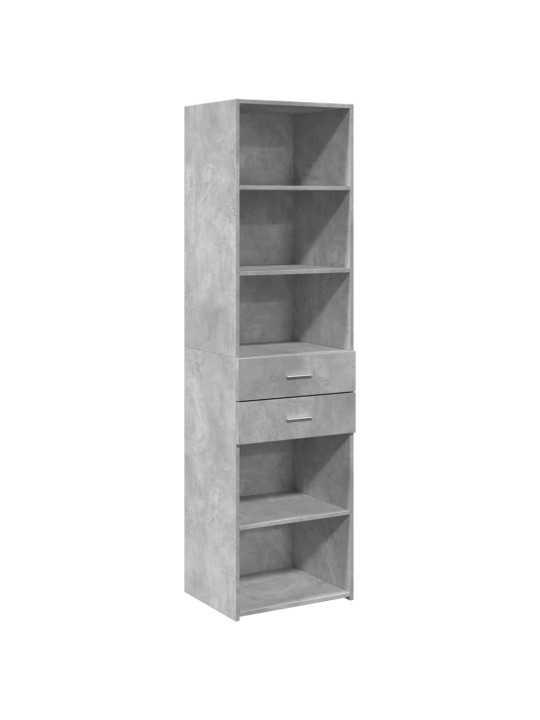 Skříň highboard betonově šedá 50x42,5x185 cm kompozitní dřevo