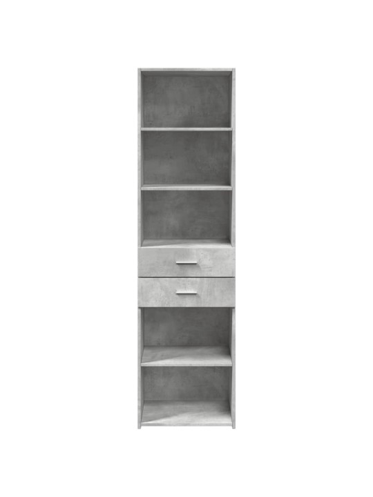 Skříň highboard betonově šedá 50x42,5x185 cm kompozitní dřevo
