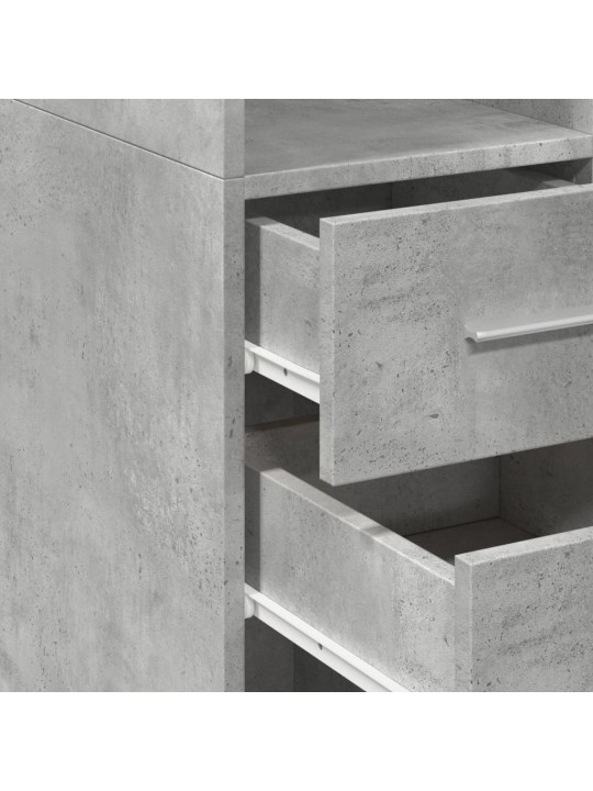 Skříň highboard betonově šedá 50x42,5x185 cm kompozitní dřevo