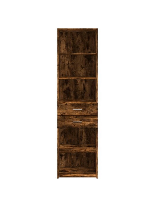 Skříň highboard kouřový dub 50 x 42,5 x 185 cm kompozitní dřevo