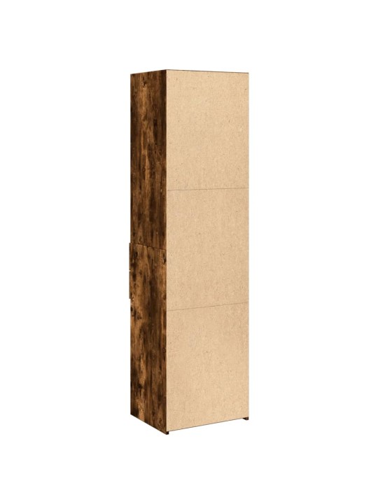 Skříň highboard kouřový dub 50 x 42,5 x 185 cm kompozitní dřevo