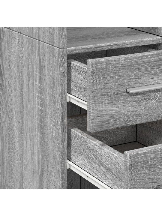 Skříň highboard šedá sonoma 50 x 42,5 x 185 cm kompozitní dřevo