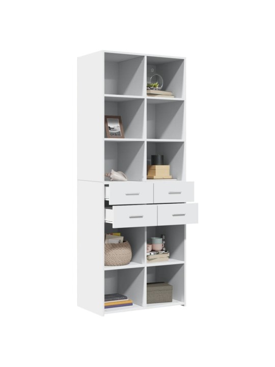 Skříň highboard bílá 70 x 42,5 x 185 cm kompozitní dřevo