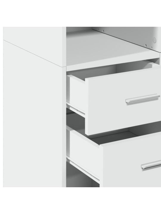 Skříň highboard bílá 70 x 42,5 x 185 cm kompozitní dřevo