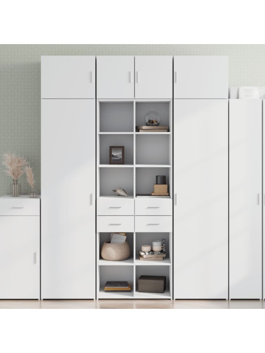Skříň highboard bílá 70 x 42,5 x 185 cm kompozitní dřevo
