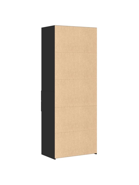 Skříň highboard černá 70 x 42,5 x 185 cm kompozitní dřevo