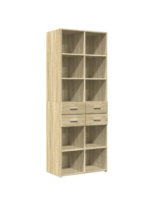 Skříň highboard dub sonoma 70 x 42,5 x 185 cm kompozitní dřevo