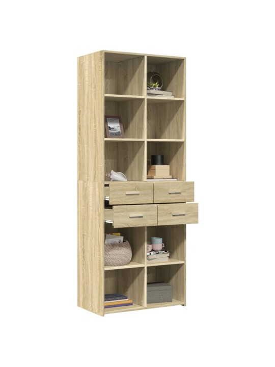 Skříň highboard dub sonoma 70 x 42,5 x 185 cm kompozitní dřevo