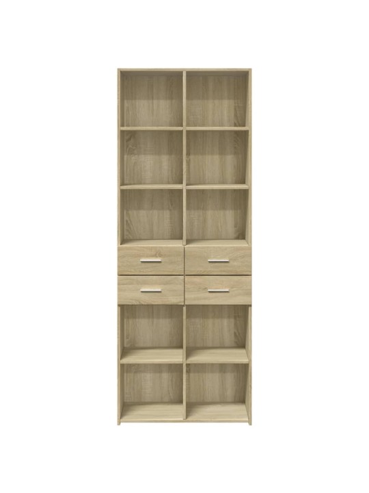 Skříň highboard dub sonoma 70 x 42,5 x 185 cm kompozitní dřevo