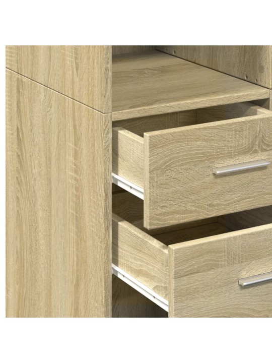Skříň highboard dub sonoma 70 x 42,5 x 185 cm kompozitní dřevo