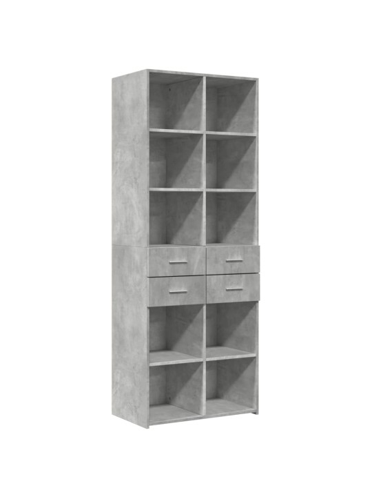 Skříň highboard betonově šedá 70x42,5x185 cm kompozitní dřevo