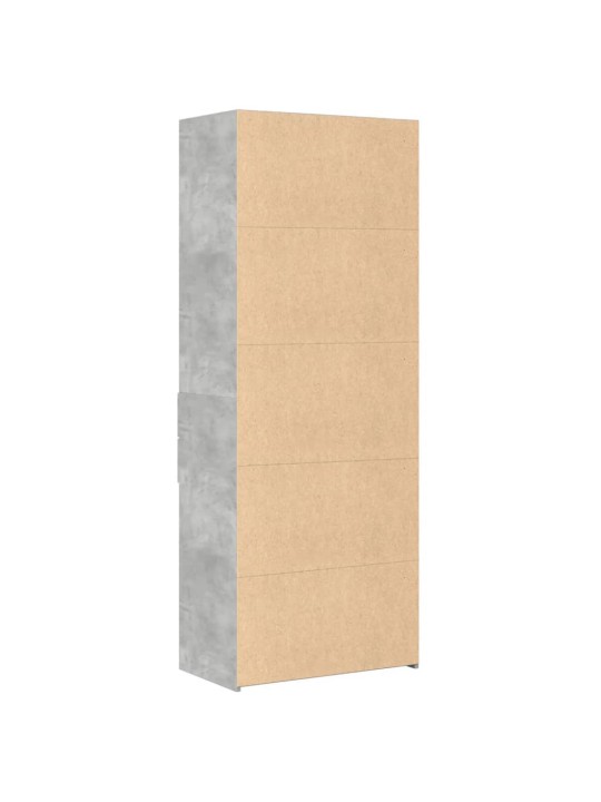 Skříň highboard betonově šedá 70x42,5x185 cm kompozitní dřevo