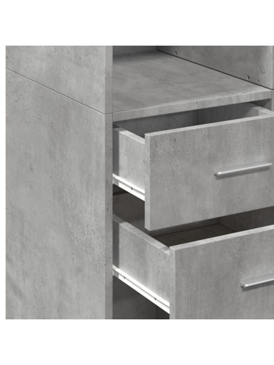 Skříň highboard betonově šedá 70x42,5x185 cm kompozitní dřevo