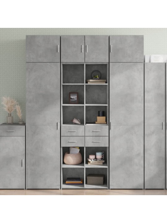 Skříň highboard betonově šedá 70x42,5x185 cm kompozitní dřevo