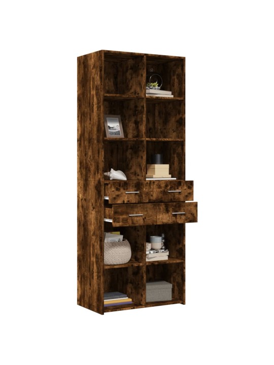 Skříň highboard kouřový dub 70 x 42,5 x 185 cm kompozitní dřevo