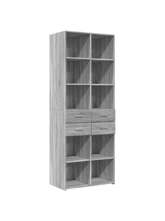 Skříň highboard šedá sonoma 70 x 42,5 x 185 cm kompozitní dřevo