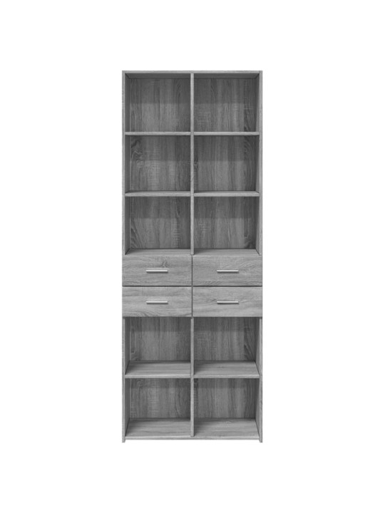 Skříň highboard šedá sonoma 70 x 42,5 x 185 cm kompozitní dřevo