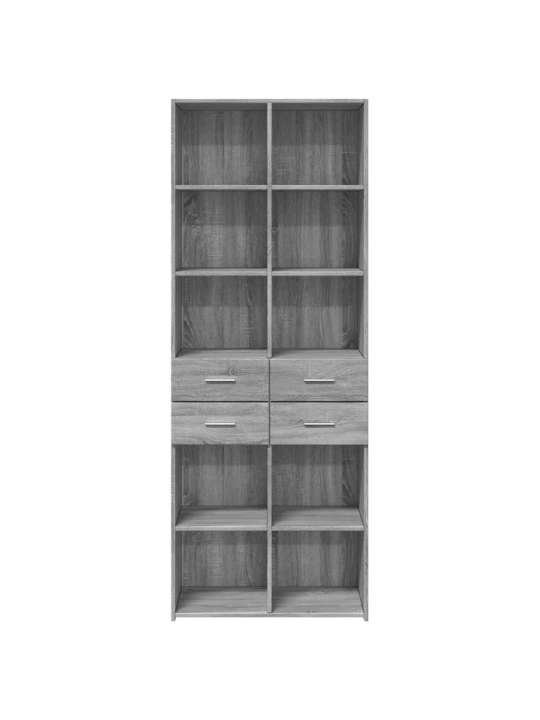 Skříň highboard šedá sonoma 70 x 42,5 x 185 cm kompozitní dřevo