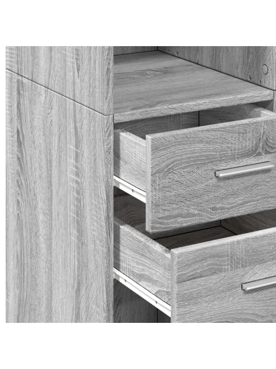 Skříň highboard šedá sonoma 70 x 42,5 x 185 cm kompozitní dřevo