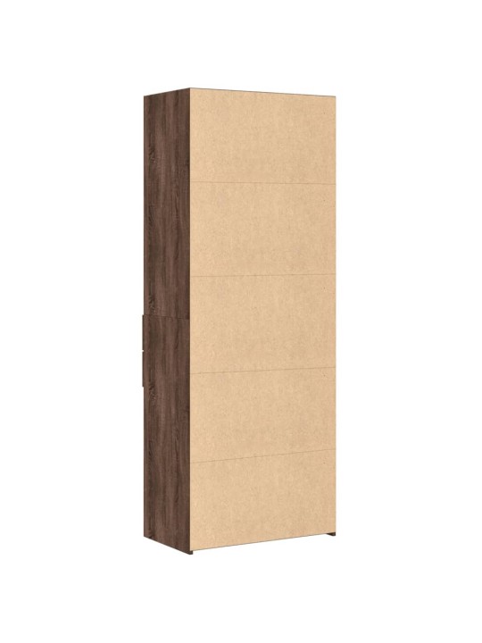 Skříň highboard hnědý dub 70 x 42,5 x 185 cm kompozitní dřevo