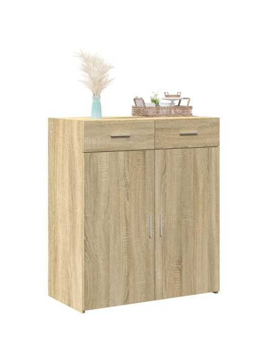 Příborník dub sonoma 80 x 42,5 x 93 cm kompozitní dřevo