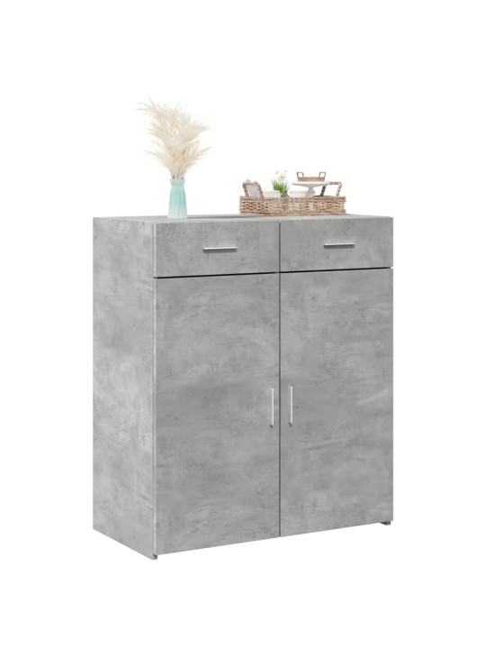 Příborník betonově šedý 80 x 42,5 x 93 cm kompozitní dřevo