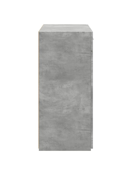 Příborník betonově šedý 80 x 42,5 x 93 cm kompozitní dřevo