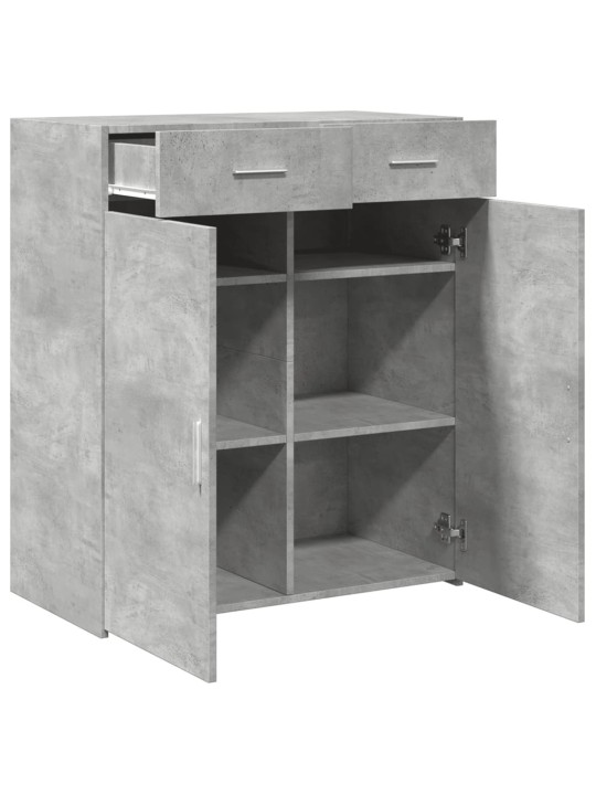 Příborník betonově šedý 80 x 42,5 x 93 cm kompozitní dřevo