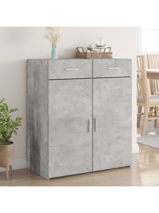 Příborník betonově šedý 80 x 42,5 x 93 cm kompozitní dřevo