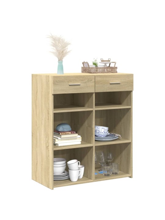 Příborník dub sonoma 80 x 42,5 x 93 cm kompozitní dřevo
