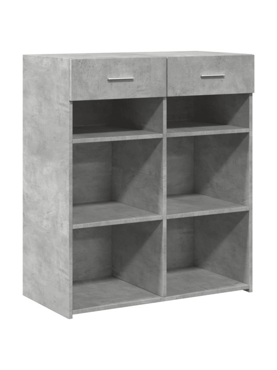 Příborník betonově šedý 80 x 42,5 x 93 cm kompozitní dřevo
