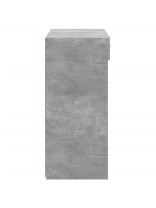 Příborník betonově šedý 80 x 42,5 x 93 cm kompozitní dřevo