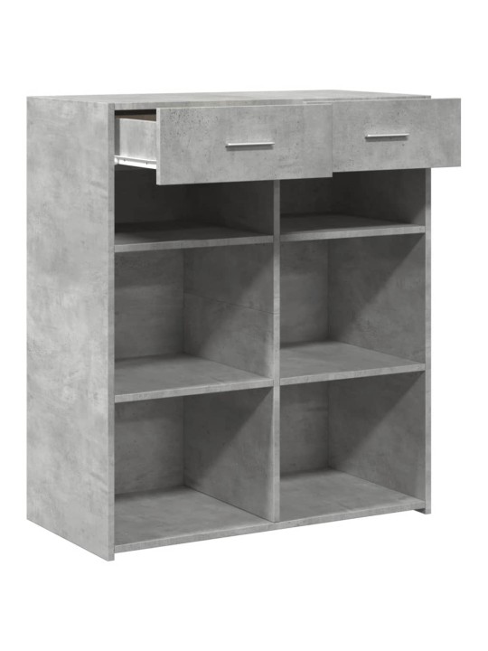 Příborník betonově šedý 80 x 42,5 x 93 cm kompozitní dřevo