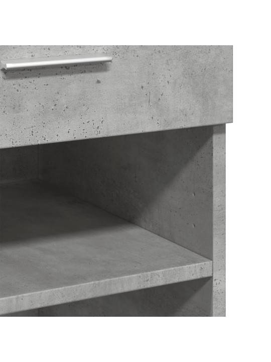 Příborník betonově šedý 80 x 42,5 x 93 cm kompozitní dřevo