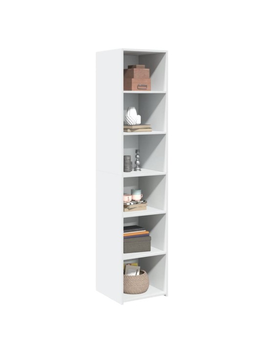 Skříň highboard bílá 40 x 41 x 185 cm kompozitní dřevo