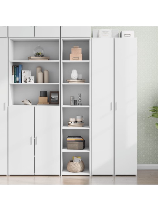 Skříň highboard bílá 40 x 41 x 185 cm kompozitní dřevo