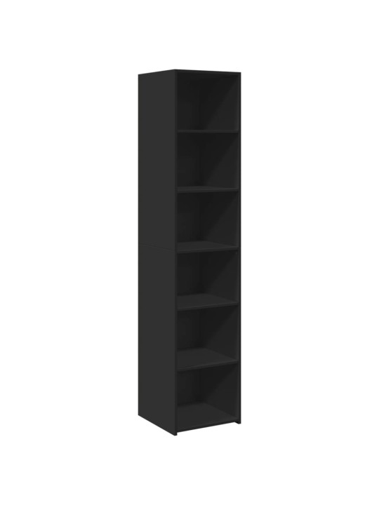 Skříň highboard černá 40 x 41 x 185 cm kompozitní dřevo