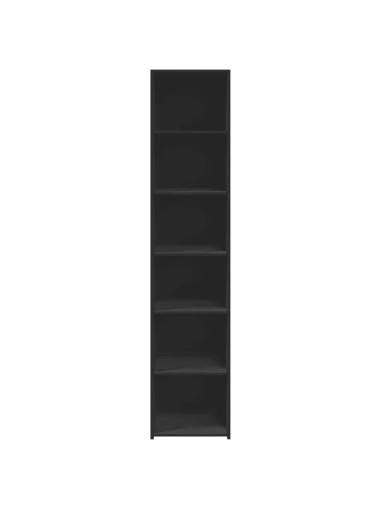 Skříň highboard černá 40 x 41 x 185 cm kompozitní dřevo