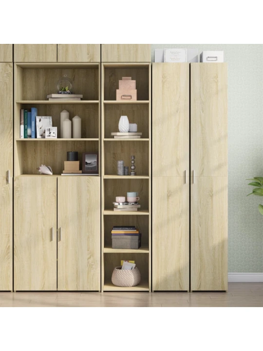 Skříň highboard dub sonoma 40 x 41 x 185 cm kompozitní dřevo