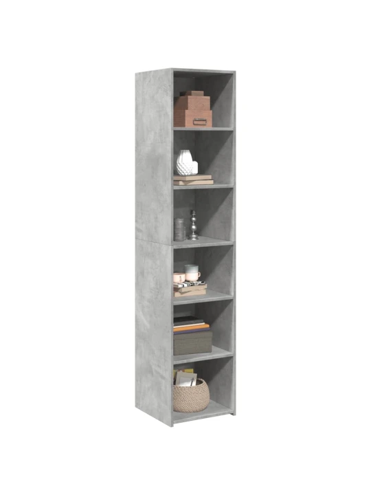 Skříň highboard betonově šedá 40 x 41 x 185 cm kompozitní dřevo
