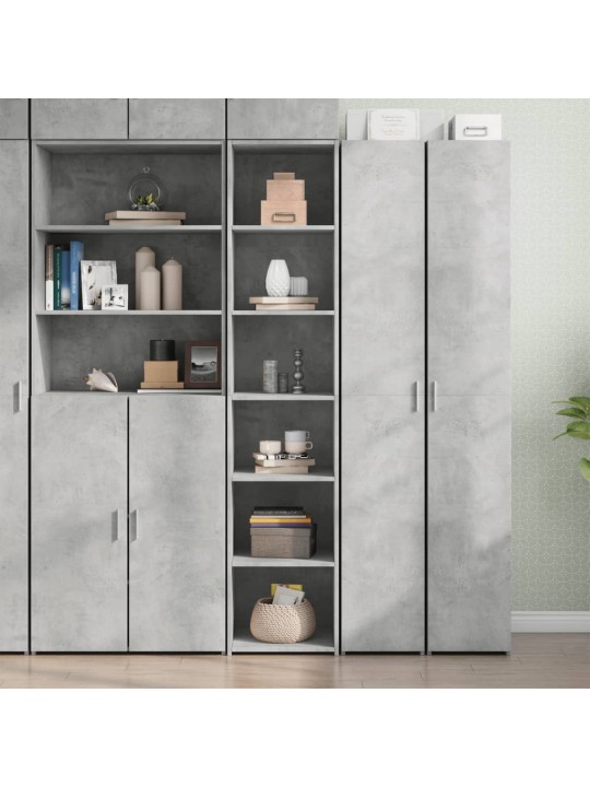 Skříň highboard betonově šedá 40 x 41 x 185 cm kompozitní dřevo