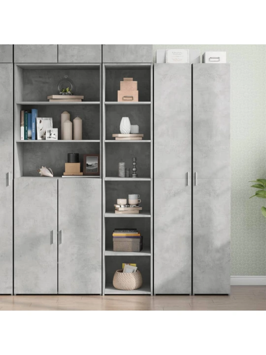 Skříň highboard betonově šedá 40 x 41 x 185 cm kompozitní dřevo