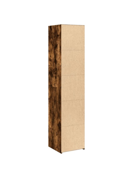 Skříň highboard kouřový dub 40 x 41 x 185 cm kompozitní dřevo