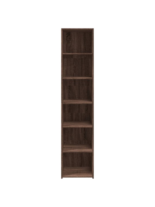 Skříň highboard hnědý dub 40 x 41 x 185 cm kompozitní dřevo